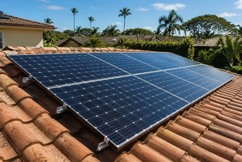 Installation de panneaux solaires à la Chapelle-Thémer